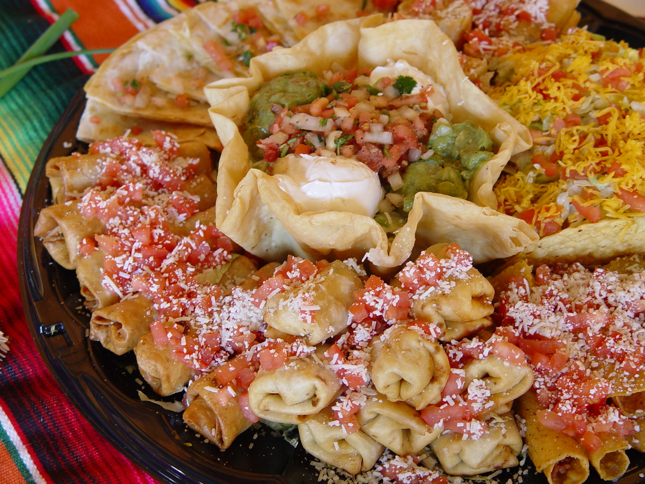 mexican catering party platter